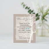 4x5フラットサンキューカードグレーツリーと鳥 サンキューカード (スタンド正面)