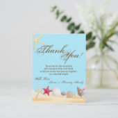 4x5フラットサンキューカードシーシェルズビーチサンドオセア サンキューカード (スタンド正面)