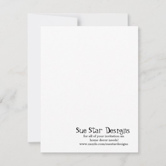 4x5フラットサンキューカードスイートサファリ 招待状 (裏面)