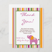 4x5フラットサンキューカードスイートサファリ 招待状 (正面/裏面)