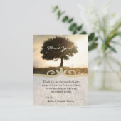 4x5フラットサンキューカードツリー&サンセットヒル サンキューカード (スタンド正面)