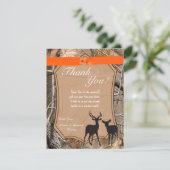 4x5フラットサンキューカードハンターズ迷彩柄Camoflauge サンキューカード (スタンド正面)