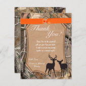 4x5フラットサンキューカードハンターズ迷彩柄Camoflauge サンキューカード (正面/裏面)