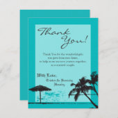 4x5フラットサンキューカードビーチブリーズ海水 サンキューカード (正面/裏面)