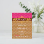 4x5フラットサンキューカードモロッコ水玉模様 サンキューカード (スタンド正面)