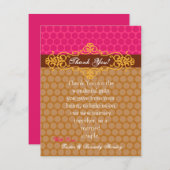 4x5フラットサンキューカードモロッコ水玉模様 サンキューカード (正面/裏面)