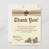 4x5フラットサンキューカードヴィンテージカントリーファーム サンキューカード (正面)