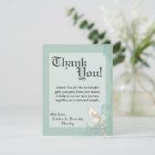 4x5フラットサンキューカードヴィンテージバードカップルフローリ サンキューカード (スタンド正面)