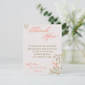 4x5フラットサンキューカードヴィンテージビクトリアラブバード サンキューカード (スタンド正面)