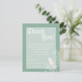 4x5フラットサンキューカードヴィンテージビクトリアラブバード サンキューカード (スタンド正面)