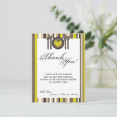 4x5フラットサンキューカード中国プレートシルバーウェア サンキューカード (スタンド正面)