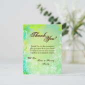 4x5フラットサンキューカード春ハイビスカスフラワーハウ サンキューカード (スタンド正面)