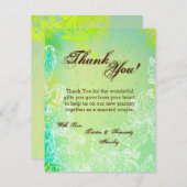 4x5フラットサンキューカード春ハイビスカスフラワーハウ サンキューカード (正面/裏面)