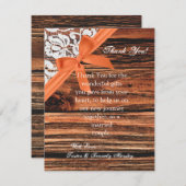 4x5フラットサンキューカード木製&レース サンキューカード (正面/裏面)