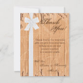 4x5フラットサンキューカード段ボールフラップホワイトリブ サンキューカード (正面)