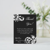 4x5フラットサンキューカード白黒フローラフィルタ サンキューカード (スタンド正面)