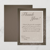 4x5フラットサンキューカード秋フローラ秋グレー サンキューカード (正面/裏面)