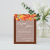 4x5フラットサンキューカード紅葉秋フローラ サンキューカード (スタンド正面)