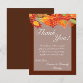 4x5フラットサンキューカード紅葉秋フローラ サンキューカード (正面/裏面)