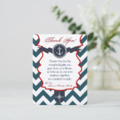 4x5フラットサンキューカード航海のいかりコンパス サンキューカード (スタンド正面)