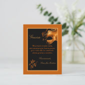 4x5フラットサンキューカードMIS XVオレンジ サンキューカード (スタンド正面)