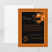 4x5フラットサンキューカードMIS XVオレンジ サンキューカード (正面/裏面)