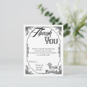 4x5フラット食べサンキューカードドリンク結婚したBe White サンキューカード (スタンド正面)