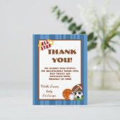 4x5平らなサンキューカードのオールスター青 サンキューカード (スタンド正面)