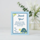 4x5平らなサンキューカードのカメ礁の海の海 サンキューカード (スタンド正面)