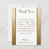 4x5平らなサンキューカードのクリスマスの銅の汚点 サンキューカード (正面)