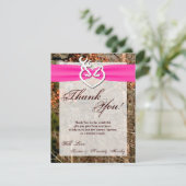 4x5平らなサンキューカードのシカのカップルの雌ジカの木びき台カム サンキューカード (スタンド正面)