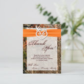 4x5平らなサンキューカードのシカのカップルの雌ジカの木びき台カム サンキューカード (スタンド正面)