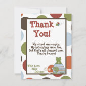 4x5平らなサンキューカードのラグナのビーチのカメのカエル サンキューカード (正面)