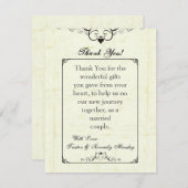 4x5平らなサンキューカードのヴィンテージのカジノ愛 サンキューカード (正面/裏面)