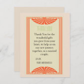 4x5平らなサンキューカードのヴィンテージのボーダー サンキューカード (正面/裏面)