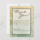 4x5平らなサンキューカードのヴィンテージの花柄のアンティーク サンキューカード (正面)