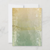 4x5平らなサンキューカードのヴィンテージの花柄のアンティーク サンキューカード (裏面)