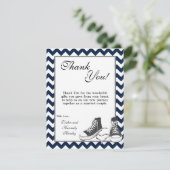 4x5平らなサンキューカードの十代のスニーカーシェブロン サンキューカード (スタンド正面)