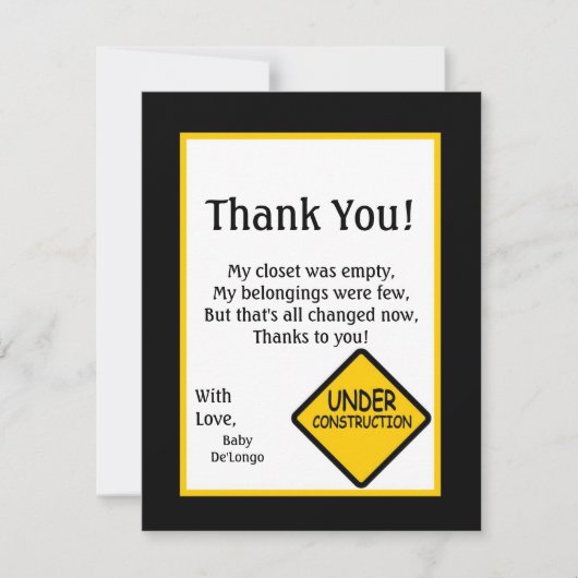 4x5平らなサンキューカードの建築 サンキューカード (正面)