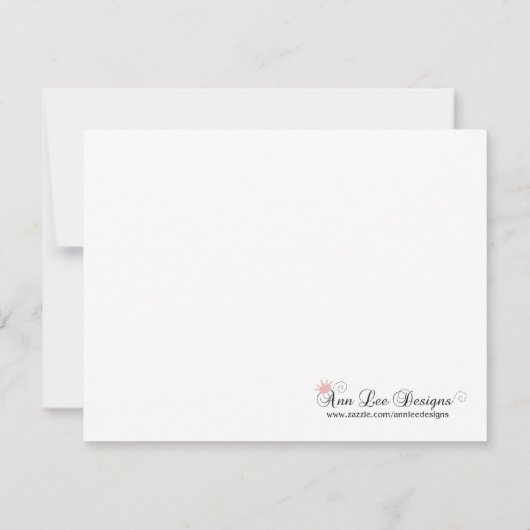 4x5平らなサンキューカードの建築 サンキューカード (裏面)