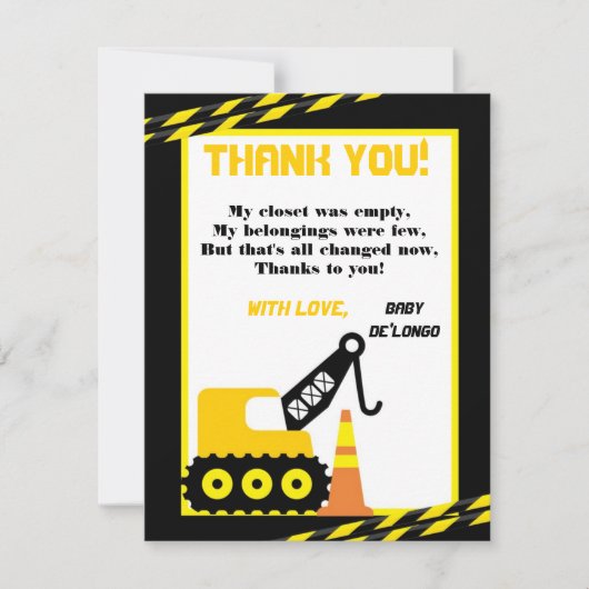 4x5平らなサンキューカードの建築 サンキューカード (正面)