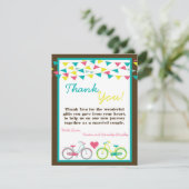 4x5平らなサンキューカードの恋人のバイクの自転車Carniv サンキューカード (スタンド正面)