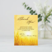 4x5平らなサンキューカードの日の出のムギの国の錆 サンキューカード (スタンド正面)