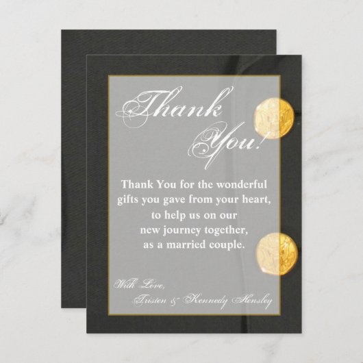 4x5平らなサンキューカードの軍隊の服はユニフォームを緑化します サンキューカード (正面/裏面)