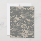 4x5平らなサンキューカードの軍隊ACUの均一迷彩柄の迷彩柄 サンキューカード (裏面)
