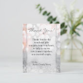 4x5平らなサンキューカードの輝きのピンクの輝き サンキューカード (スタンド正面)