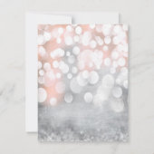 4x5平らなサンキューカードの輝きのピンクの輝き サンキューカード (裏面)