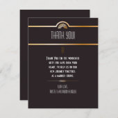 4x5平らなサンキューカードのGatsbyのテーマ サンキューカード (正面/裏面)