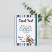 4x5平らなサンキューカードのLilリーグ小犬 サンキューカード (スタンド正面)