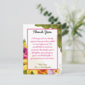 4x5平らなサンキューカードハワイのカラフルでエキゾチックなF サンキューカード (スタンド正面)